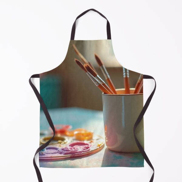Item preview, Creative Workspace with Paintbrushes designed and sold by Dzigndada.