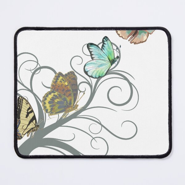 Item preview, Colorful Butterflies on Four Branches -Nature-Inspired Art designed and sold by designwiss.