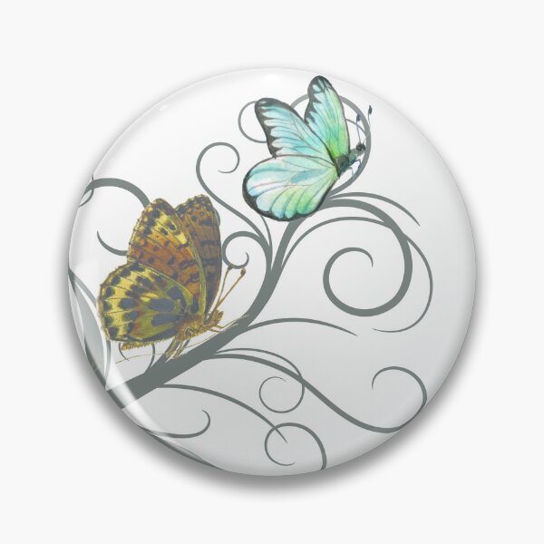 Item preview, Colorful Butterflies on Four Branches -Nature-Inspired Art designed and sold by designwiss.