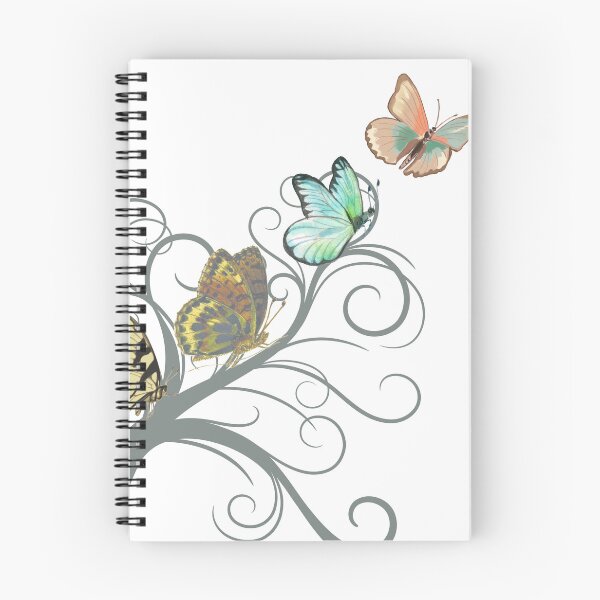 Item preview, Colorful Butterflies on Four Branches -Nature-Inspired Art designed and sold by designwiss.