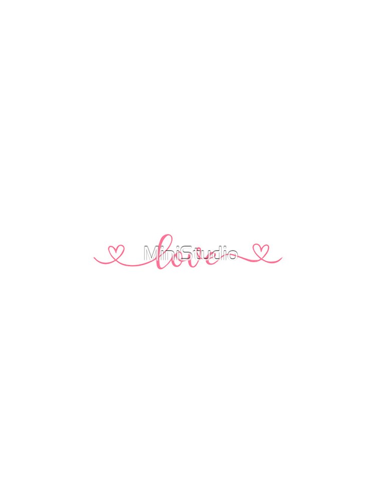 Thumbnail 5 of 5, iPhone Case, Love Script Design designed and sold by MiniStudio.