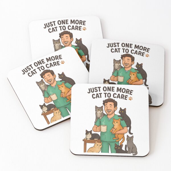 Item preview, Vet Life - Just One More Cat to Care – Funny Veterinarian & Cat Lover designed and sold by Bettybee00.