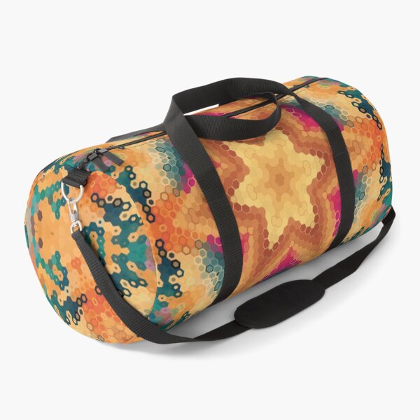 Item preview, Hex Mandala Orange Blue and Pink designed and sold by WormholeOrbital.