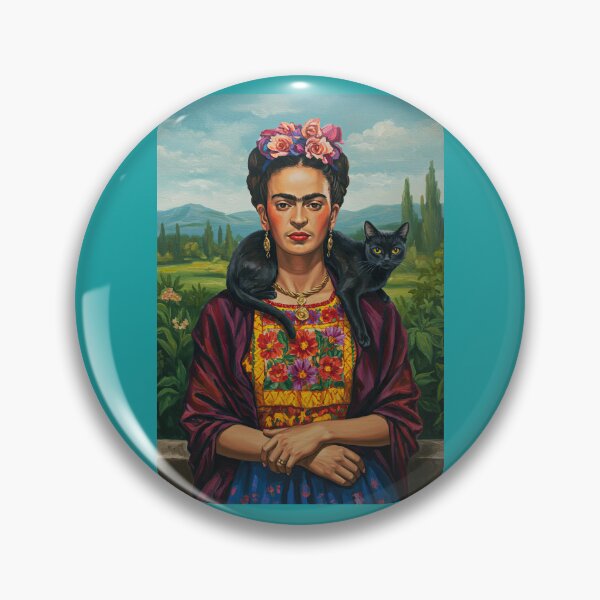 Item preview,  Frida Kahlo Black cat designed and sold by TeeARTHY.
