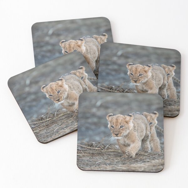 Item preview, First Steps of the Little King – Lion Cubs in the African Savanna designed and sold by DavideAntoniani.