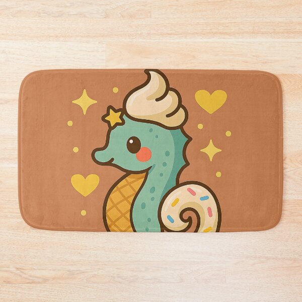 Item preview, Soft-Serve Seahorse – Sweet Swirls & Ocean Twirls designed and sold by Whiskers&Waffles.