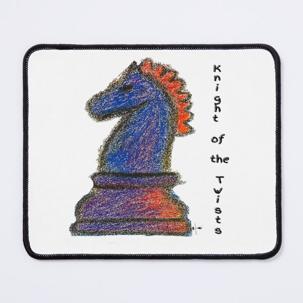 Item preview, Knight of the Twists – Colorful Chess Artwork designed and sold by PawnShiftGoods.