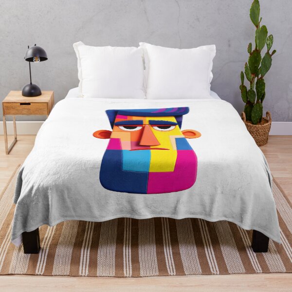 Item preview, Colorful Abstract Face – Geometric Pop Art Portrait Design designed and sold by DesignArtist.ia.