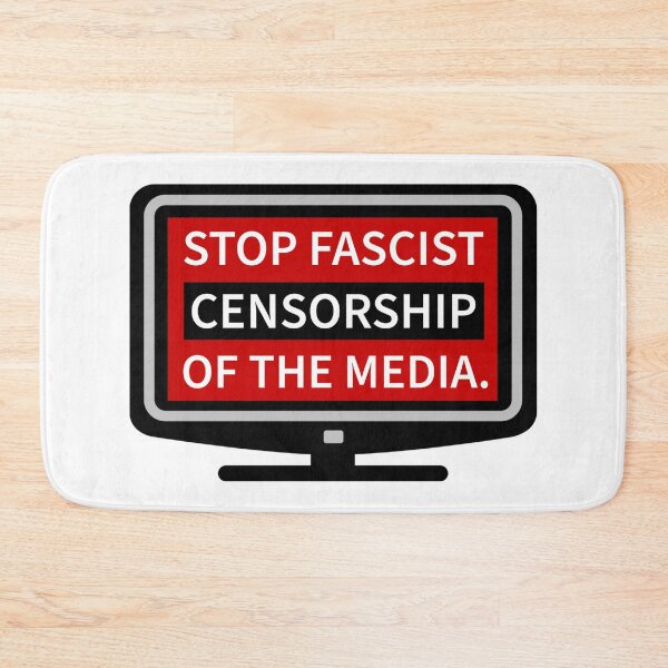 Item preview, Stop the fascist censorship of the media.  designed and sold by Rachel the Artist .