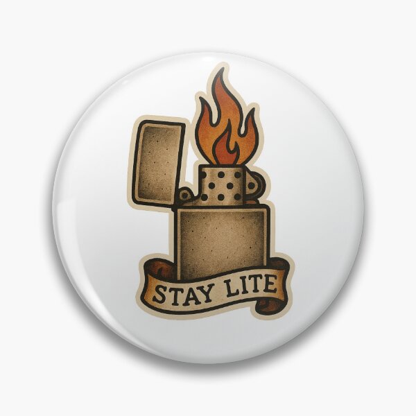 Item preview, Stay Lite Zippo Lighter Logo Sailor Jerry Style Logo design  designed and sold by Ali Kiwan Photo and Desgin .