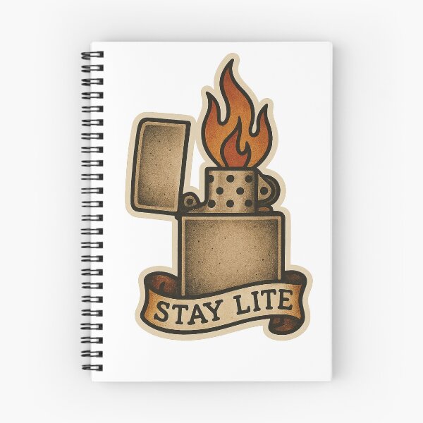 Item preview, Stay Lite Zippo Lighter Logo Sailor Jerry Style Logo design  designed and sold by Ali Kiwan Photo and Desgin .