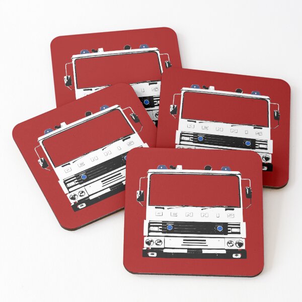 Item preview, Dennis 1980s British classic fire engine monoblock black/white designed and sold by soitwouldseem.