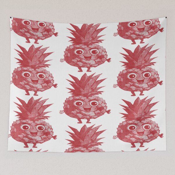 Item preview, Smiling pineapple character designed and sold by kinpirks.