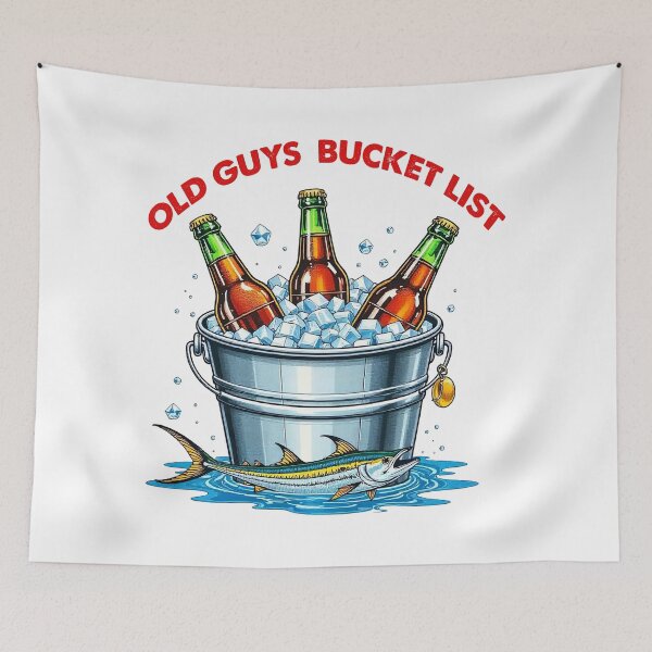 Item preview, Old Guys Bucket List Beer Fishing designed and sold by TeeARTHY.