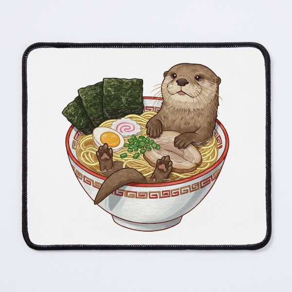 Item preview, Cute Sea Otter in Ramen Bowl designed and sold by TeeARTHY.