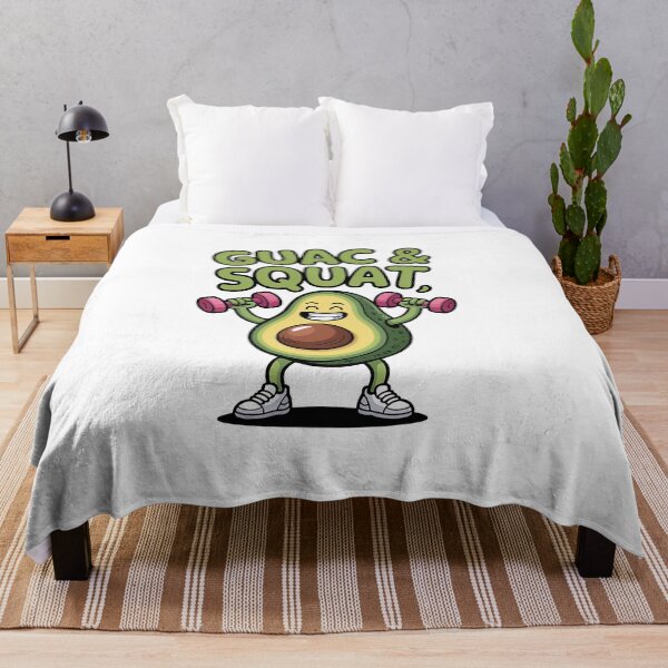 Item preview, Guac & Squat Funny Avocado Gym T-Shirt designed and sold by KARTICK DUTTA.