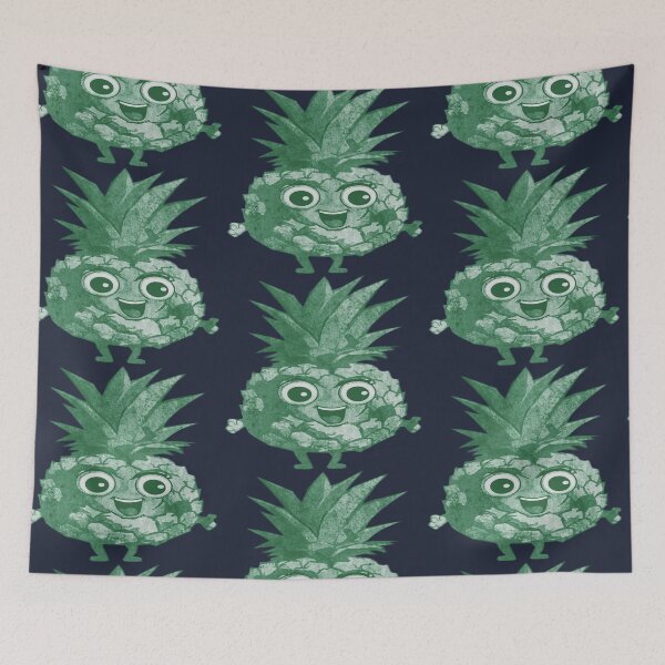 Item preview, Smiling pineapple character designed and sold by kinpirks.