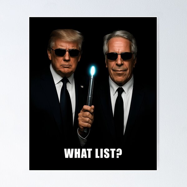 Item preview, What List Donald Trump With Jeffrey Epstein designed and sold by JuanitaBee.