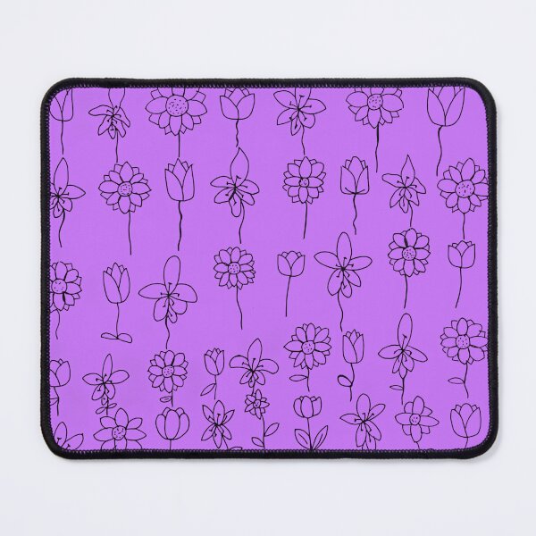 Item preview, Purple Floral Doodle Pattern designed and sold by felipemaldonadoart.