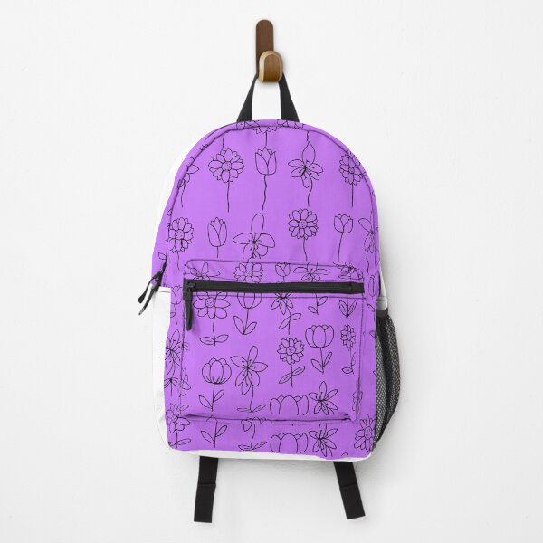 Item preview, Purple Floral Doodle Pattern designed and sold by felipemaldonadoart.
