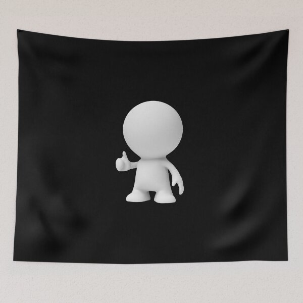 Item preview, white cartoon person with thumbs up  designed and sold by DottedYeti.