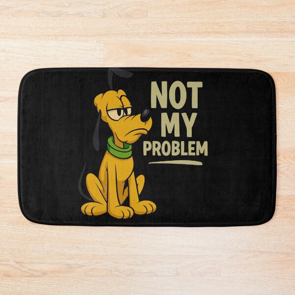 Item preview, Funny Cartoon Dog – Sarcastic ‘Not My Problem’ designed and sold by UnicornDreamers.