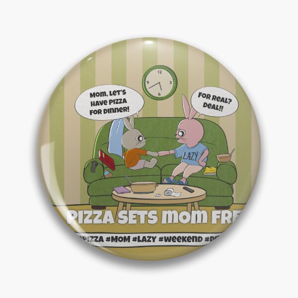 Item preview, Pizza Sets Mom Free – Cozy Weekend Bunny Comic designed and sold by Animejun25.