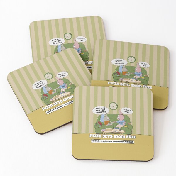 Item preview, Pizza Sets Mom Free – Cozy Weekend Bunny Comic designed and sold by Animejun25.