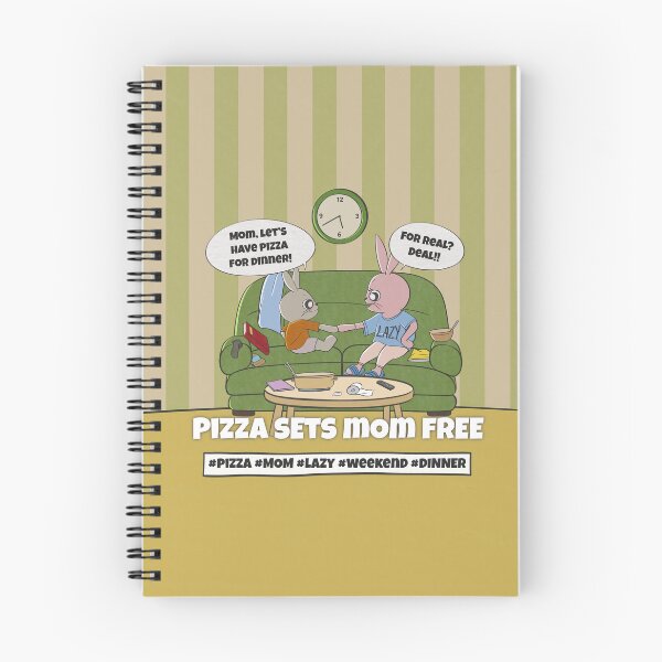 Item preview, Pizza Sets Mom Free – Cozy Weekend Bunny Comic designed and sold by Animejun25.