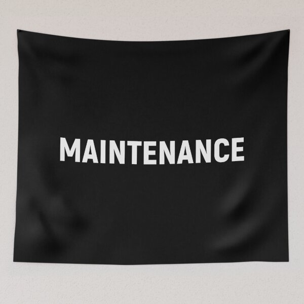 Item preview, Maintenance - Job Title Text (White) designed and sold by STUDIO-72.