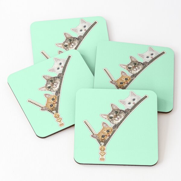 Item preview, Cute Cats in a Zipper Pouch - Unique & Playful Design designed and sold by My-Hoodies.