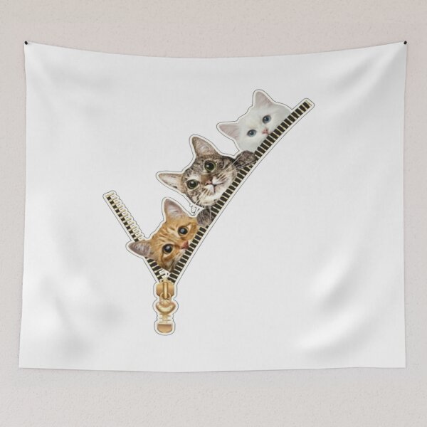Item preview, Cute Cats in a Zipper Pouch - Unique & Playful Design designed and sold by My-Hoodies.