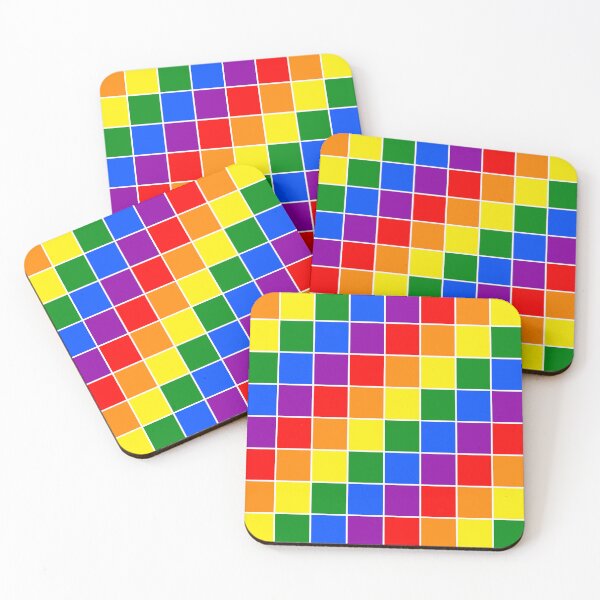 Item preview, Rainbow squares pattern LGBTQ PRIDE designed and sold by JETSETPRIDE.