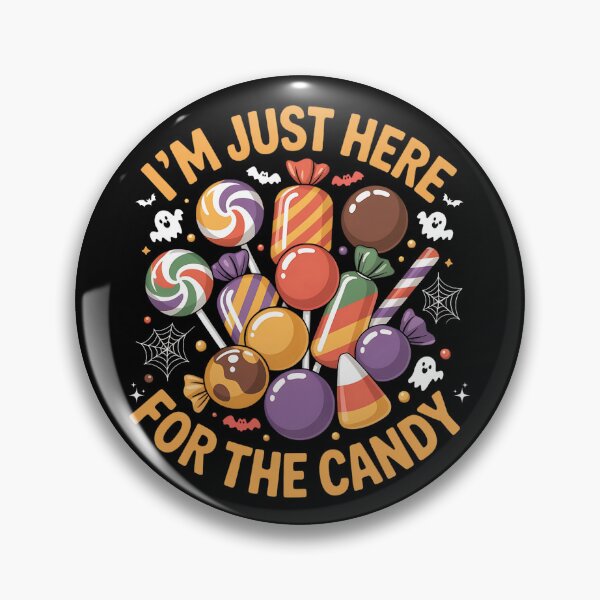 Item preview, I’m Just Here for the Candy – Funny Halloween Trick or Treat Design designed and sold by ArtByKatti.