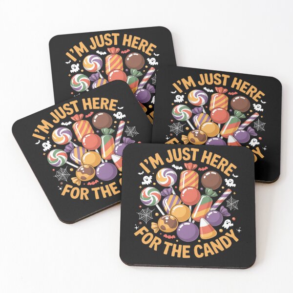 Item preview, I’m Just Here for the Candy – Funny Halloween Trick or Treat Design designed and sold by ArtByKatti.
