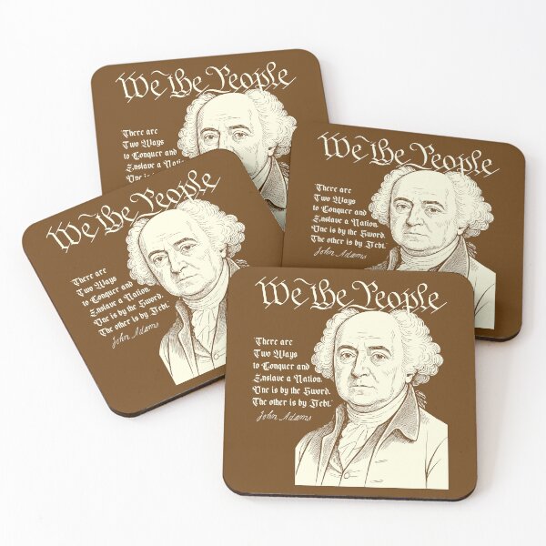 Item preview, We the People - John Adams Sword & Debt Quote designed and sold by CRHPOD20.