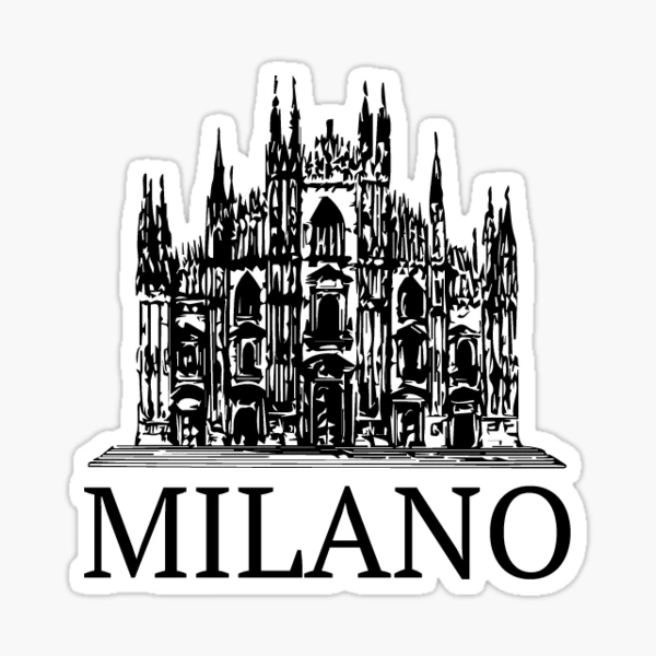 Milano Sticker for Sale by Iskanderox