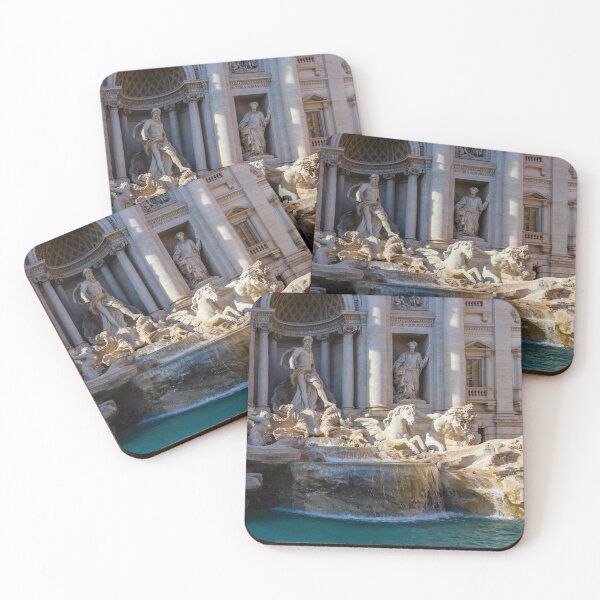 Item preview, Trevi Fountain: Marble Statues and Cascading Water Amid Classic Rome Architecture designed and sold by Nmallia.