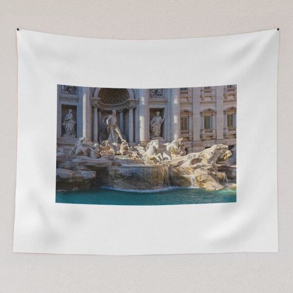 Item preview, Trevi Fountain: Marble Statues and Cascading Water Amid Classic Rome Architecture designed and sold by Nmallia.