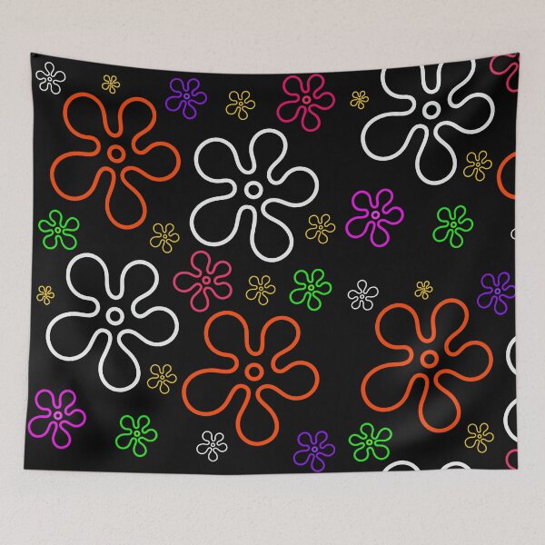 Item preview, SpongeBob Bikini Bottom Colorful Flowers Sky Texture designed and sold by DibujandoPorfa.