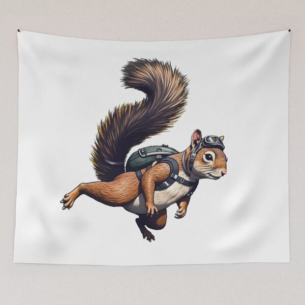 Item preview,  Flying Aviator Squirrel with Goggles designed and sold by TeeARTHY.