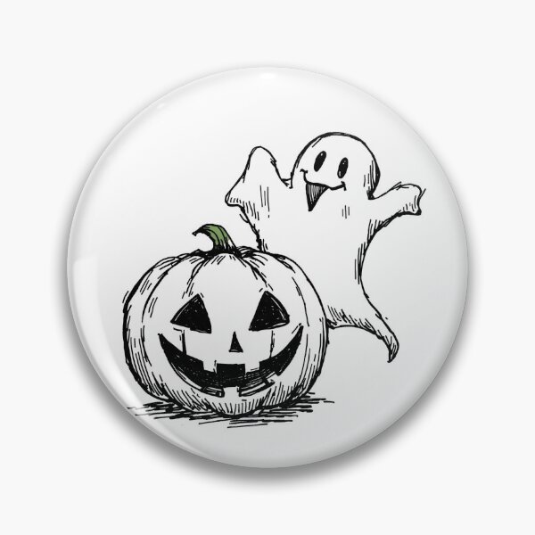 Item preview, Playful Ghost & Pumpkin designed and sold by GlowPix.