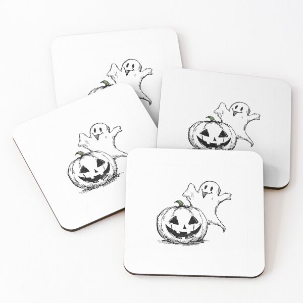 Item preview, Playful Ghost & Pumpkin designed and sold by GlowPix.