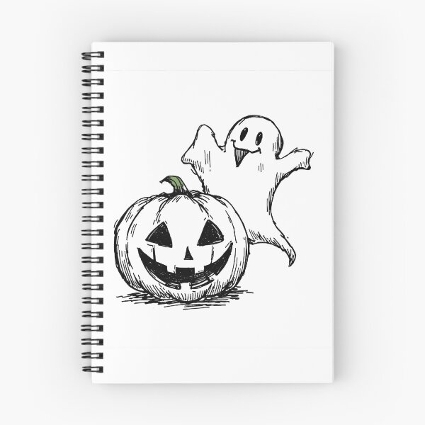 Item preview, Playful Ghost & Pumpkin designed and sold by GlowPix.
