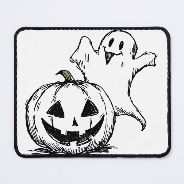Item preview, Playful Ghost & Pumpkin designed and sold by GlowPix.