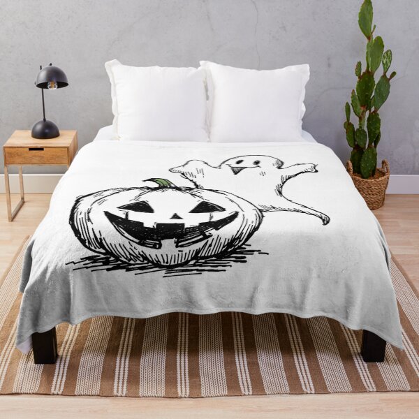 Item preview, Playful Ghost & Pumpkin designed and sold by GlowPix.