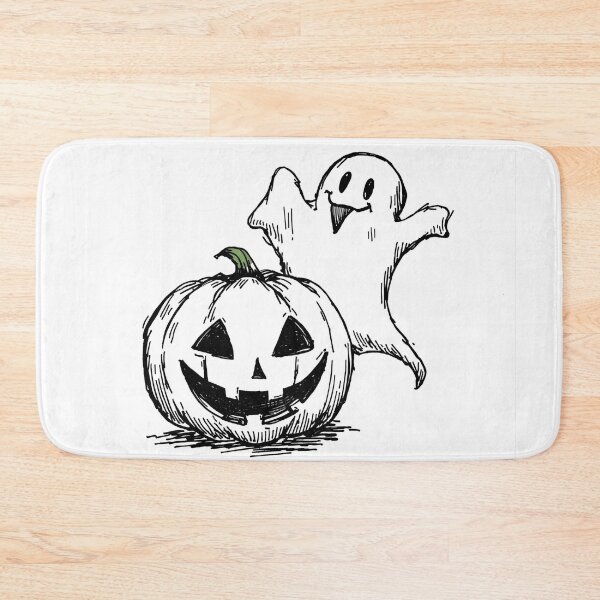Item preview, Playful Ghost & Pumpkin designed and sold by GlowPix.