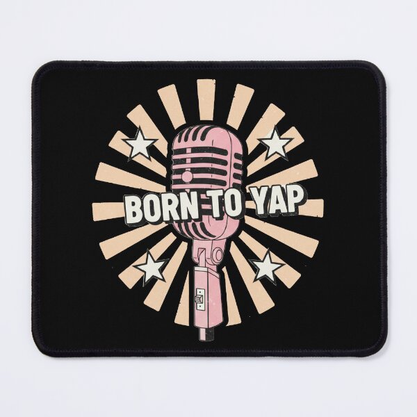 Item preview, Born to Yap Retro Microphone – Pink Pop Art Podcast Decal designed and sold by zerastore.
