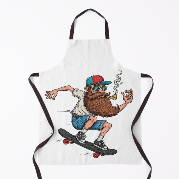 Item preview, Bearded Man Skateboarding Forever Young designed and sold by TeeARTHY.
