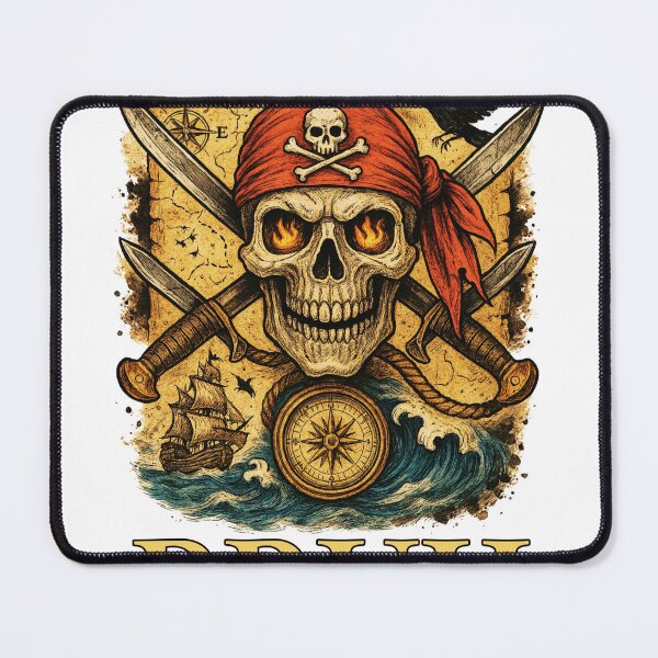 Item preview, Bruh I'm a Pirate Best Lazy Pirate Skull Costume Halloween designed and sold by WearTheDeal.